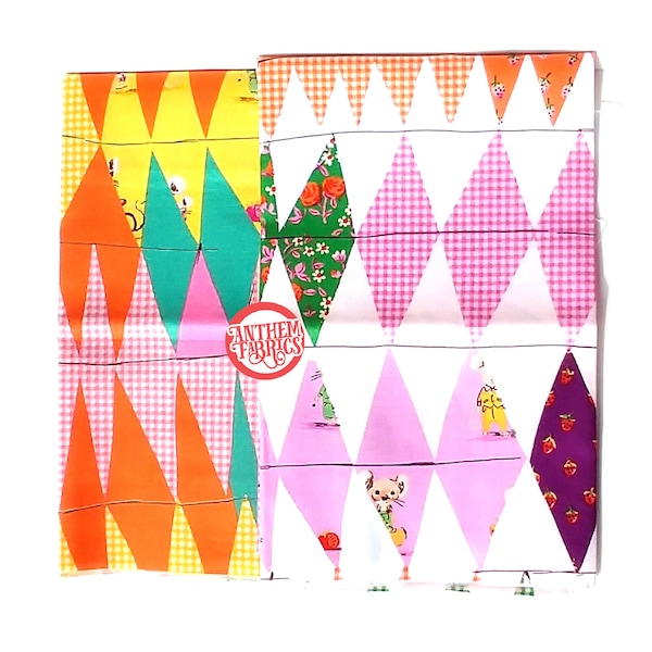 TRIXIE by Heather Ross - Collage patchwork cotton fabric - select fat quarter bundle or half-yard cut