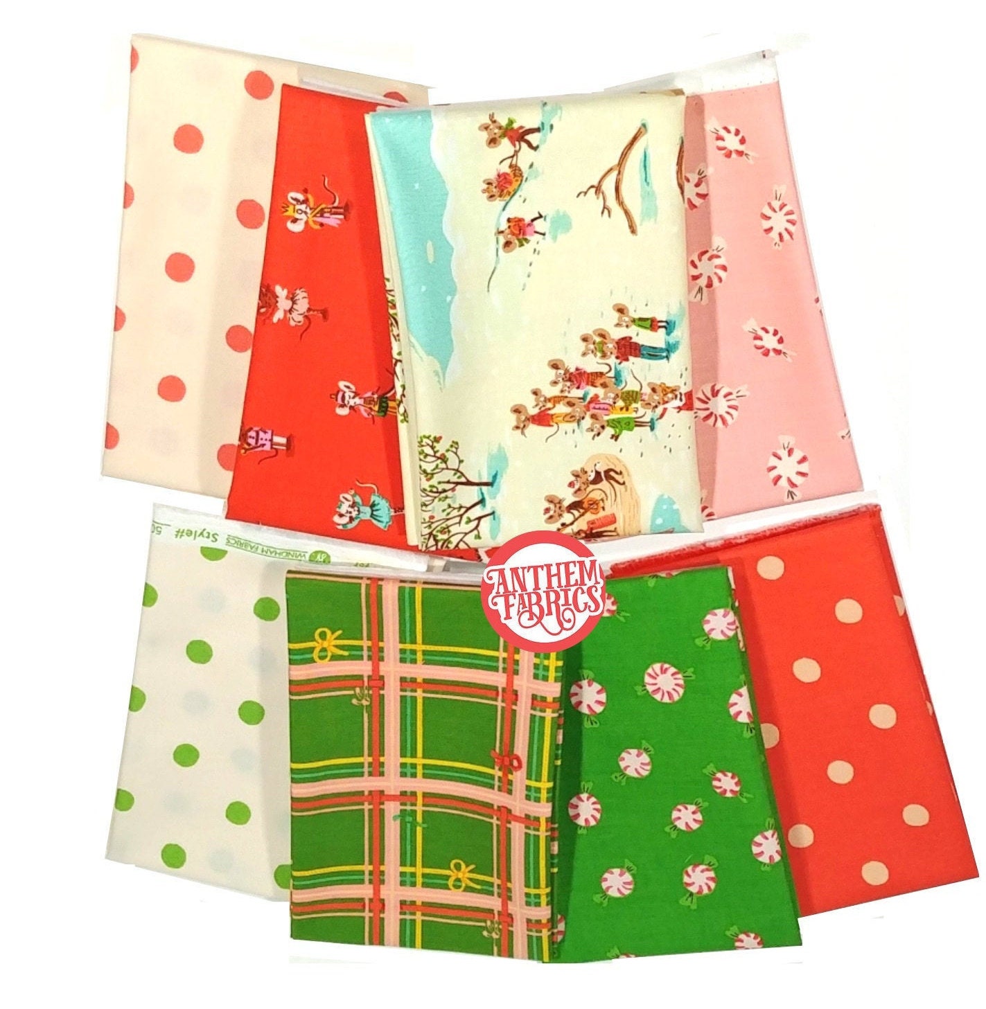 Sugar Plum by Heather Ross quilting cotton fabric bundle HTF 15 fat