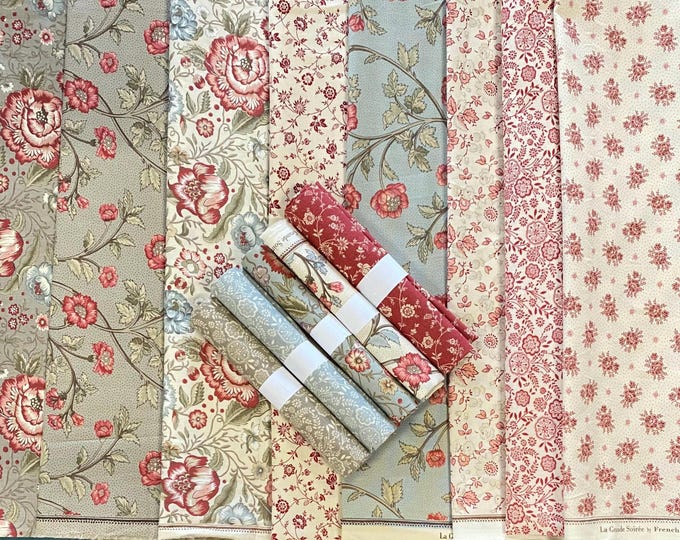 La Grande Soiree by French General - fabric bundle - 13 pieces, 6.7 yards total