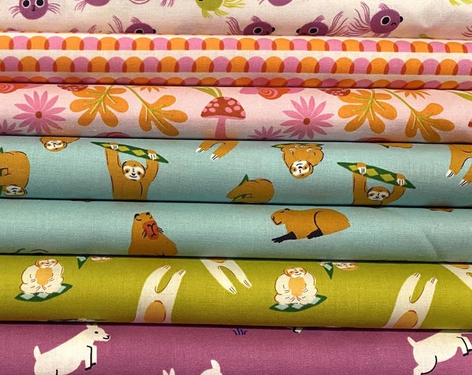 Animal Animal by Ruby Star Society for Moda Fabrics, 9 fat quarters