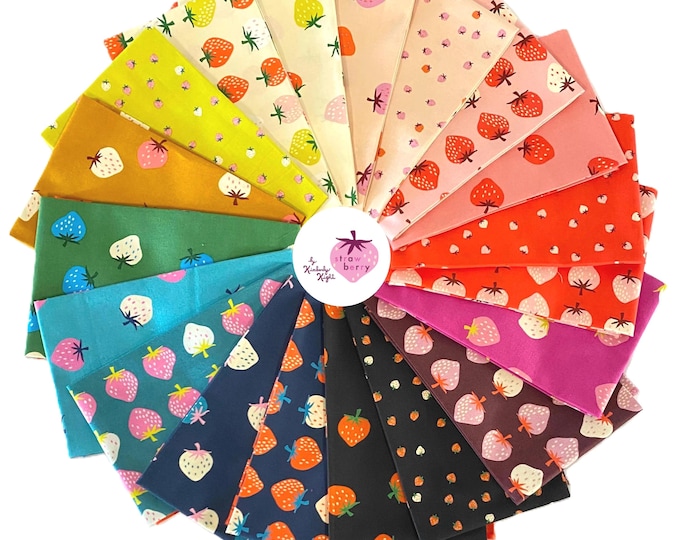 Strawberry by Kimberly Kight Ruby Star Society for Moda Fabrics - fabric bundle 19  pieces