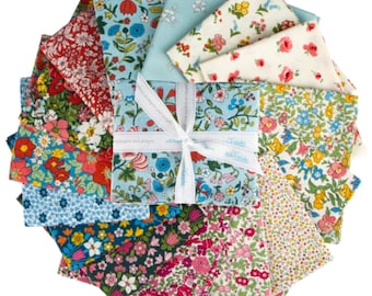 Liberty Fabrics - Liberty Flower Show Midsummer fabric  bundle - 15 pieces