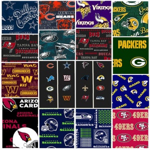 NFL Football NFC Teams - Licensed Fabric 100% Cotton - select a length and team