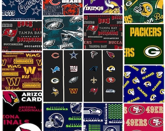 NFL Football NFC Teams - Licensed Fabric 100% Cotton - select a length and team