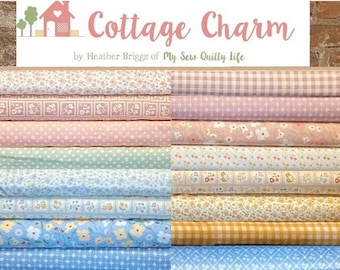 Cottage Charm by Heather Briggs of My Sew Quilty Life for MODA Fabrics, 16 pieces