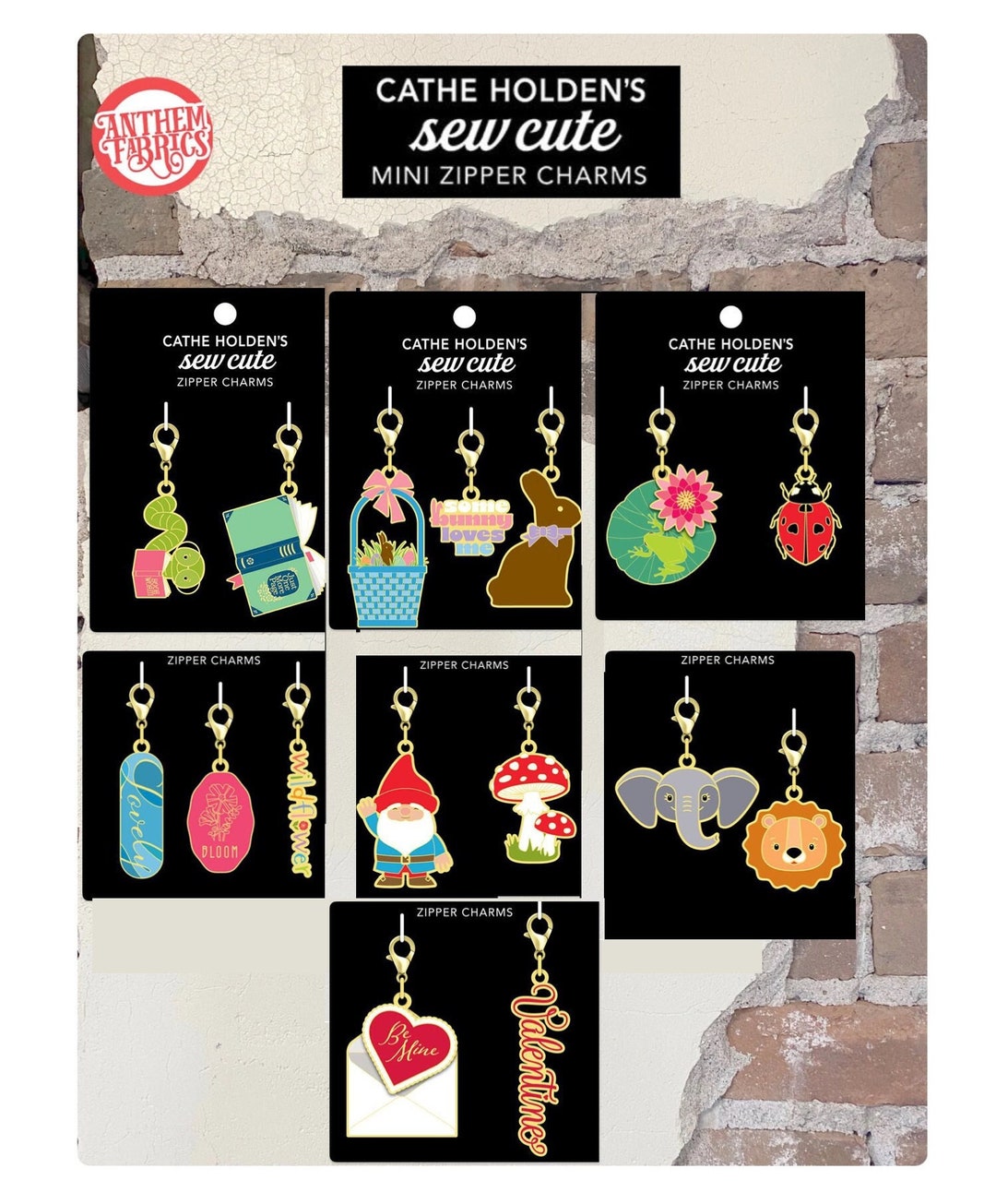 Seasons Enamel Zipper Pulls Charms Cathe Holden Etsy