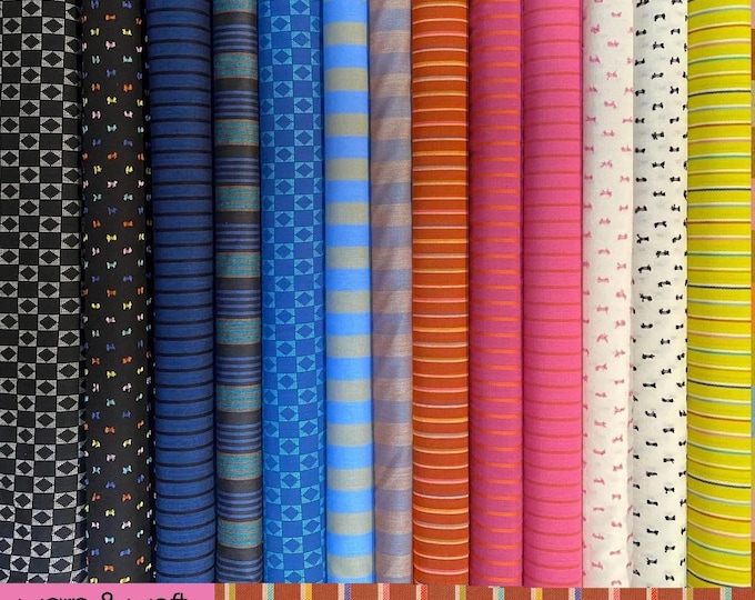 Warp Weft by Ruby Star Society for Moda Fabrics, Woven & Reversible Cotton Fabrics, 13 pieces