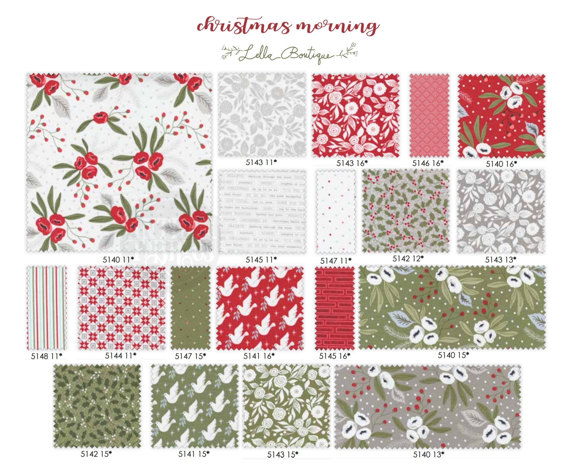 Christmas Morning by Lella Boutique for Moda Fabrics Christmas fabric