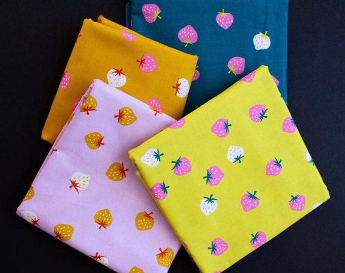 Picture Book by Kimberly Kight - Ruby Star Society/Moda Fabrics - Strawberry Toss, 4 pieces