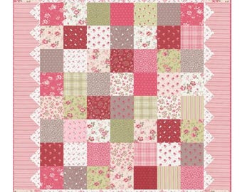 Bunny Hill Designs - Cranberry Quilt or Table Topper Kit  -featuring A Very Sweet Christmas fabrics