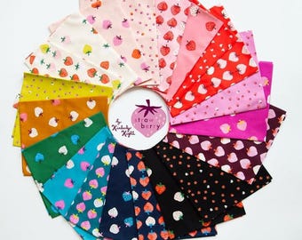 Strawberry by Kimberly Kight Ruby Star Society for Moda Fabrics - fabric bundle 20  pieces