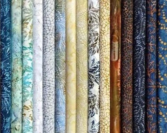 Blue Ridge Batiks by Moda, 15-piece assortment