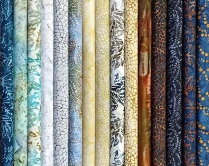 Blue Ridge Batiks by Moda, 15-piece assortment