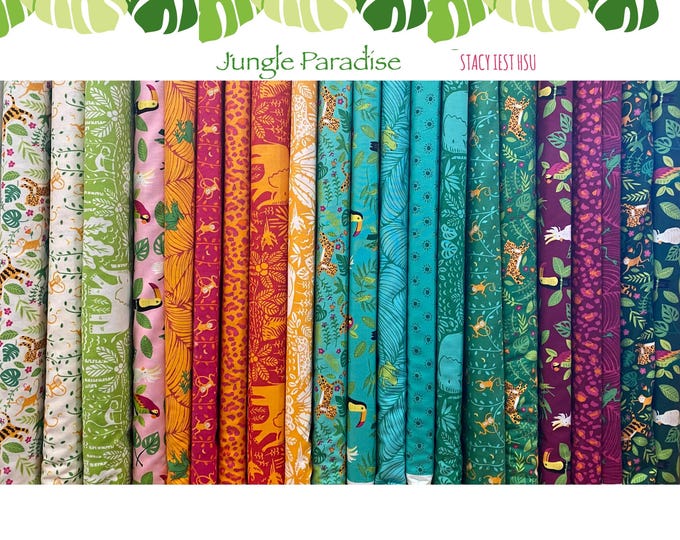 Jungle Paradise fabric bundle by Deb Strain for Moda ~ 21 Fat Quarters