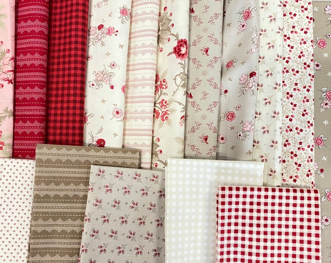 Sugarberry by Bunny Hill Designs, Fabric bundle SBVER4 - 15 pieces