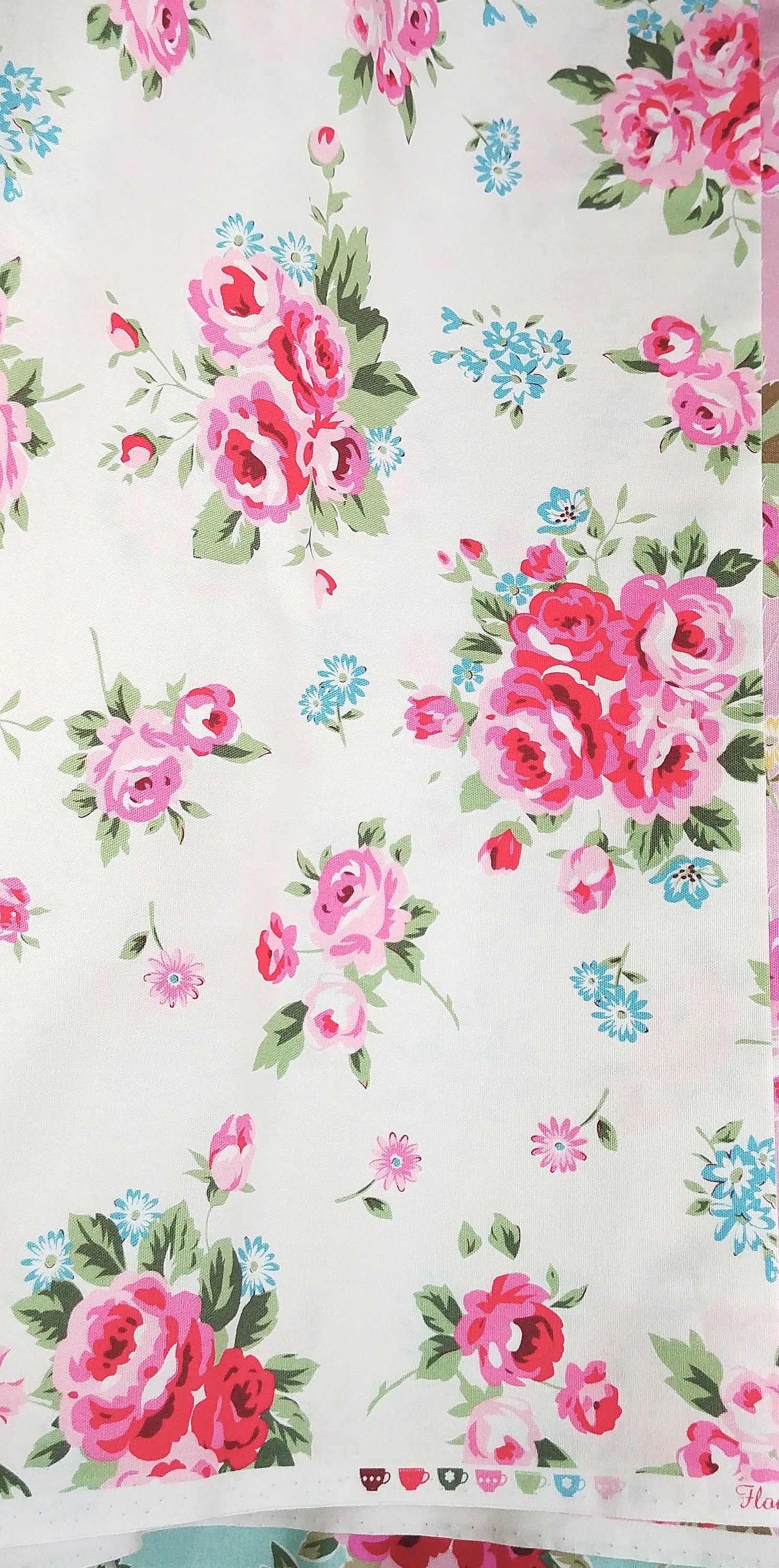 Oxford Cotton Canvas Fabric Flower Sugar Maison by Lecien | Etsy