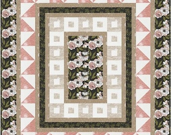 Framed Flora  Quilt kit featuring Botany by Alli K for Moda Fabrics - Fabric Kit for quilt top pattern and binding