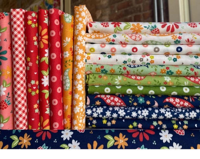 Raspberry Summer by Sherri & Chelsi for Moda Fabrics - 18 pieces