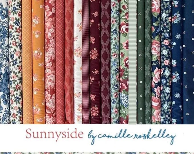 SUNNYSIDE by Camille Roskelley for Moda, Fabric bundle - 20 Fat Quarters + 1 Mini charm pack