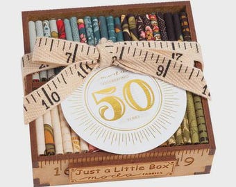 SALE Little Wood Box kit - UNITY fabric line by Howard Marcus for Moda Fabrics Collection for a Cause - fabric to make 16"x16" mini quilt