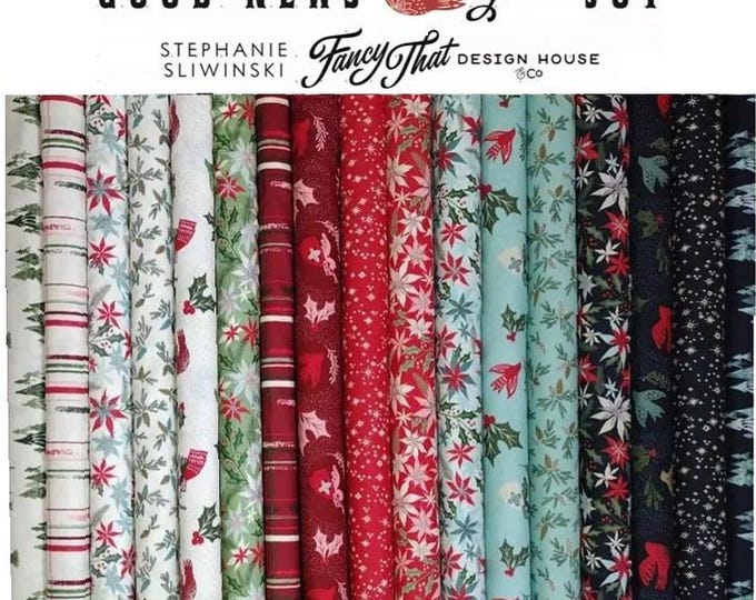 Good News Great Joy Christmas by Fancy That Design House for MODA Fabrics, 17 pieces