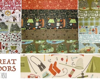The Great Outdoors by Stacy Iest Hsu for Moda Fabrics, 16 pieces