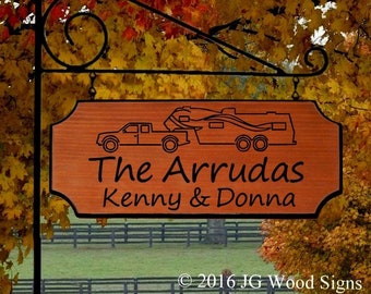 Wooden Camper Name Signs Etsy 5th Wheel Wood Outdoor Camping Sign JGWoodSigns Carved Sign Custom Sign Personalized Gift Arruda