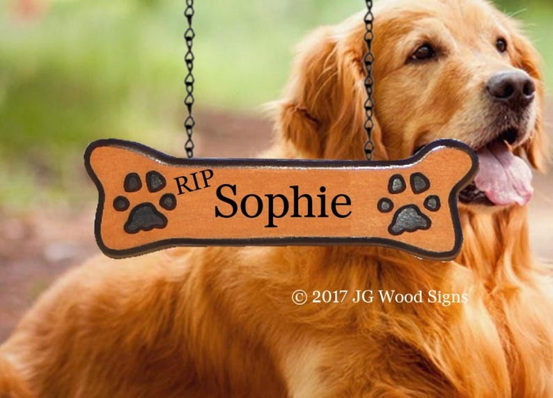 Outdoor Personalized Pet Wooden Dog Name Dogbone Addon Dog bone with Pawprints JG Wood Signs Etsy Carved Camping Sign Callie image 9