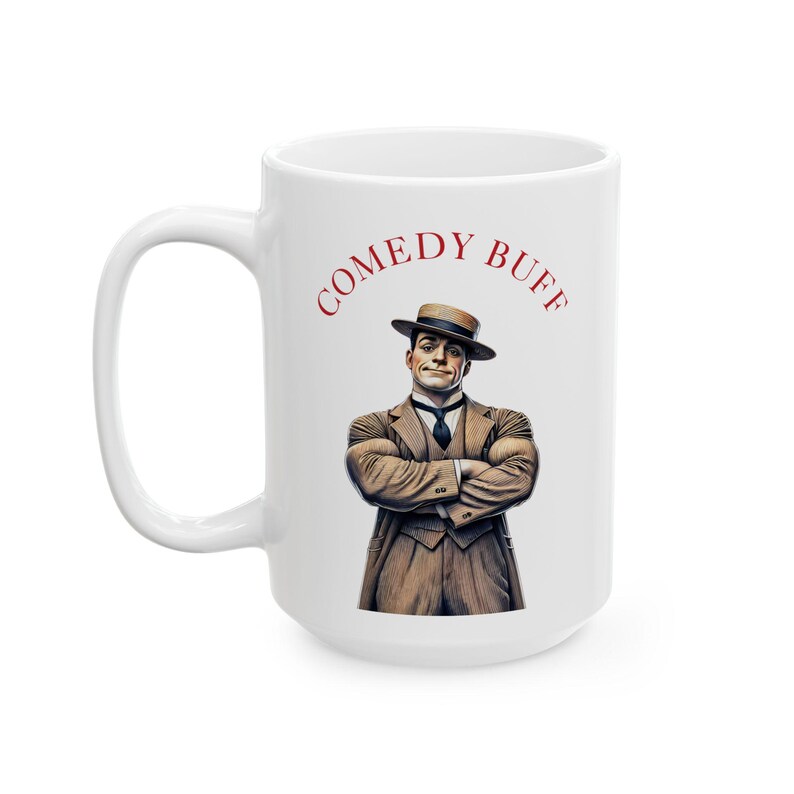 Buster Keaton Comedy Buff Mug Classic Film Lover Gift Vintage Humor ...