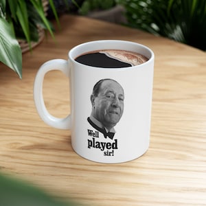 &quot;Arthur Treaker &quot;&quot;Well Played&quot;&quot; Kaffeetasse - Britische Komödie Geschenk