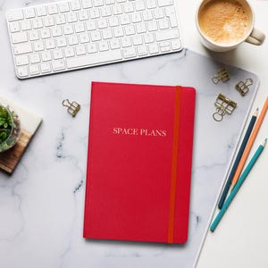 Space Plans Hardcover Notebook - Astronaut-Themed Journal - Unique Gift for Space Enthusiasts - Sci-Fi Writer&#39;s Diary - Classic Design