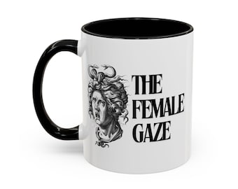 Vintage Medusa Mug: Feminist Greek Mythology Art Coffee Cup