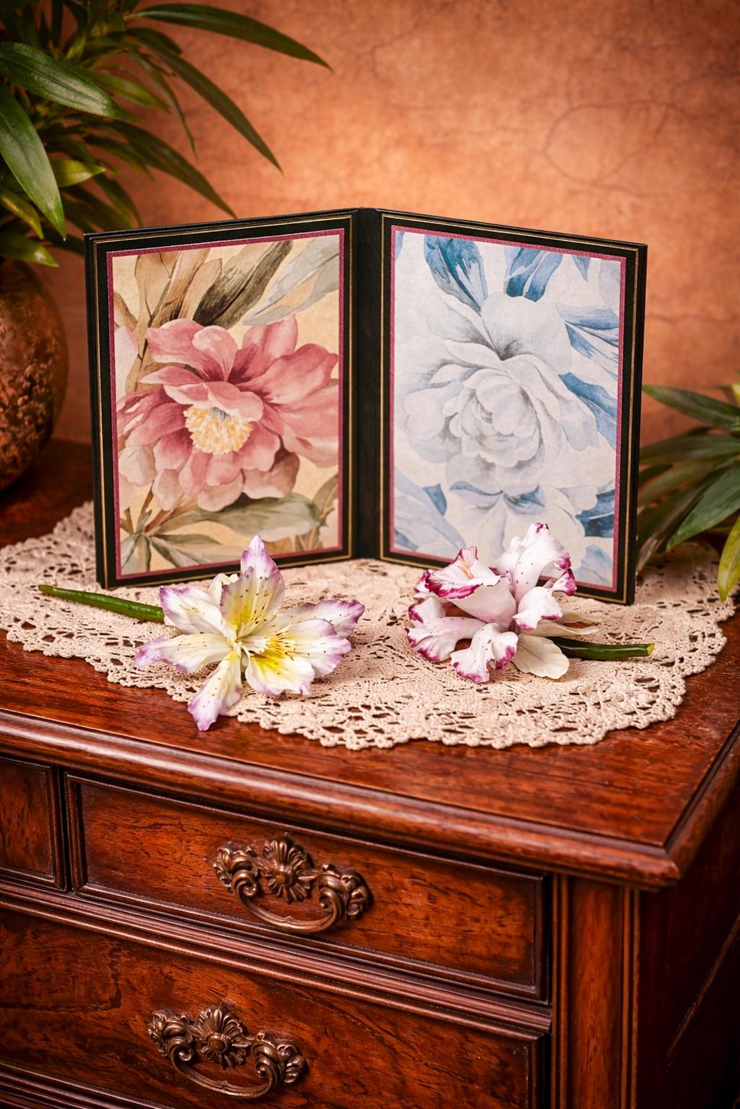 Framed Capodimonte Flowers - Etsy