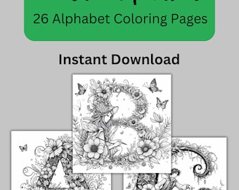 Coloring Pages Floral Alphabet Relaxing Coloring Sheets Printable Pages to Color the Alphabet Flowers