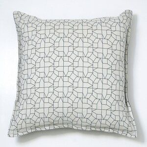 Geometric cushions, black pillow cover, decorative cushion, black geometric print cushion, housewarming gift, sofa cushions image 5