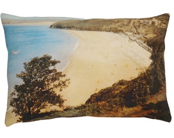 Scatter cushion cover, Ocean themed decor, Vintage Beach, Decorative cushion, Coastal style cushion