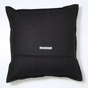 Geometric cushions, black pillow cover, decorative cushion, black geometric print cushion, housewarming gift, sofa cushions image 2