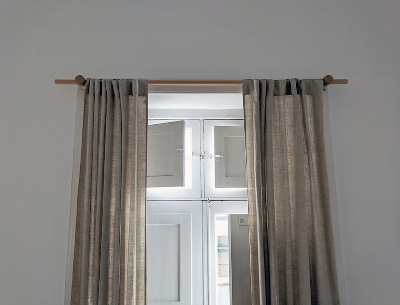 Pole Brackets, Curtain Rod Holder, Home Decor, Wooden Curtain Pole, Curtain Accessories, Home & Living, modern curtain rod holder image 4