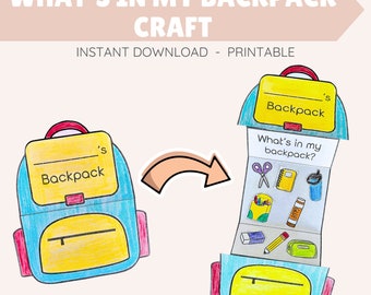 school bag template