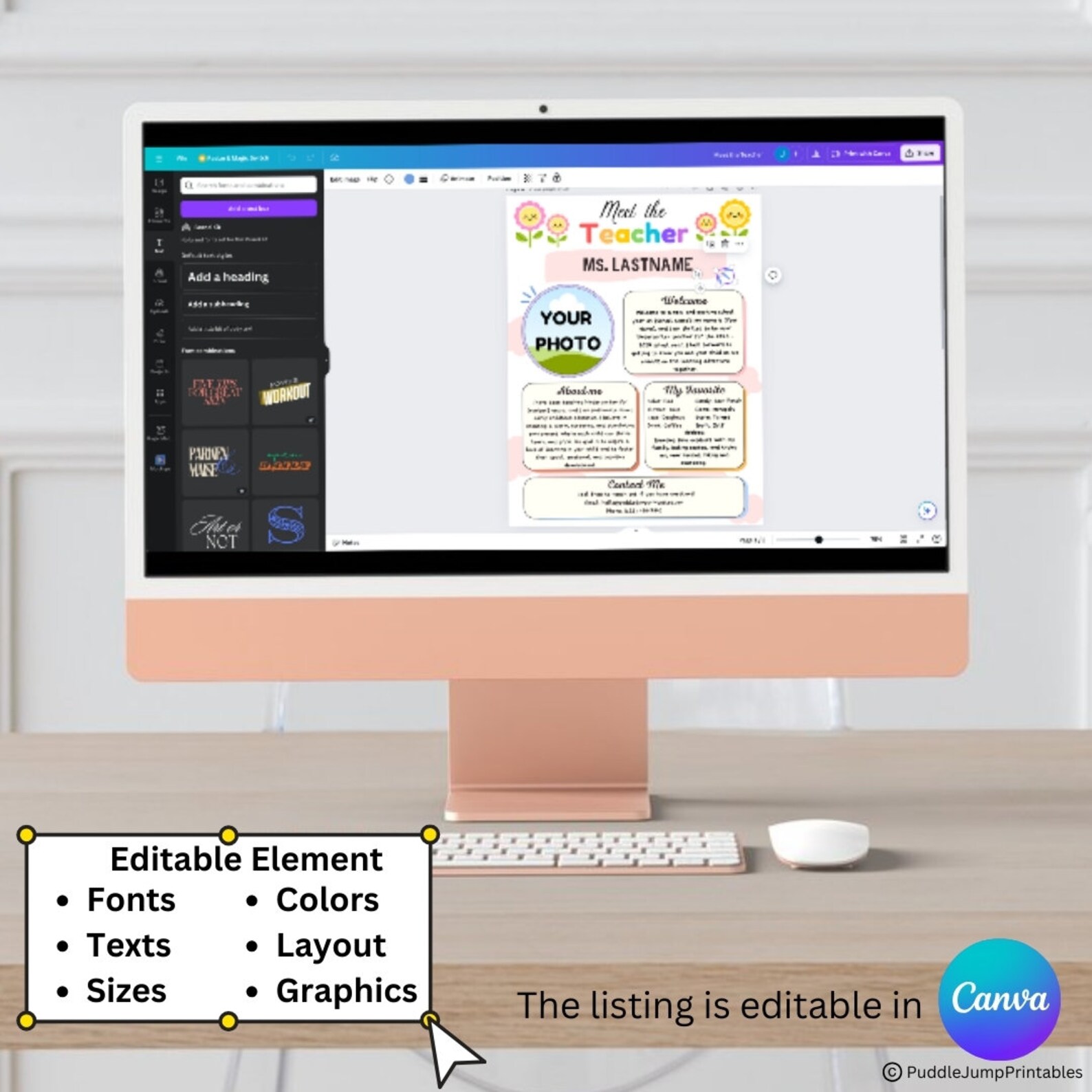 Meet the Teacher Printable Template, Meet the Teacher Editable, Back to ...