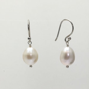 Pearl Earrings with Sterling Silver