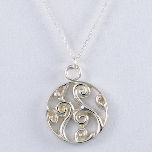 Fiddlehead Fern Sterling Zilveren Hanger