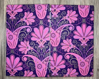 Pink and Purple Flowers Art Journal