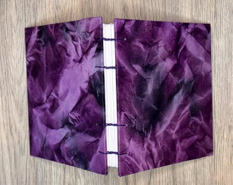 Purple Crinkle Square medium Art Journal