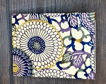 Purple and green Radiating Flowers Mini Landscape Art Journal