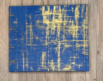 Blue and Gold Art Journal