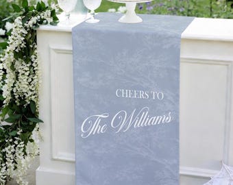 Custom Unique Timeless  Wedding Welcome Sign, Fabric Bar Menu Banner, Linen Cotton, Personalized Name Date, Romantic Ceremony Gift