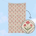 Subtle F*ck Trump Poppy Hand Towel, Funny Political Home Decor, Floral Kitchen Towel, Housewarming Gift, Sarcastic Liberal Gift,FDT Towel