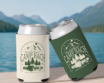 Custom Camp Bachelorette Can Cooler Personalized Coozie Cabin Bachelorette Cabin Crew Before I Do Bachelorette Party Gifts Party Favor