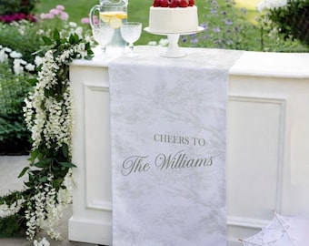 Custom Unique Timeless  Wedding Welcome Sign, Fabric Bar Menu Banner, Linen Cotton, Personalized Name Date, Romantic Ceremony Gift
